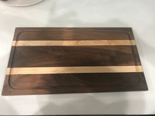 Load image into Gallery viewer, Walnut &amp; Maple Face Grain Cutting Board
