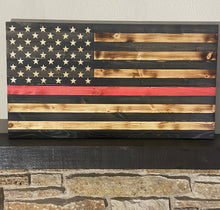 Load image into Gallery viewer, Thin Red Line Flag (Fire)
